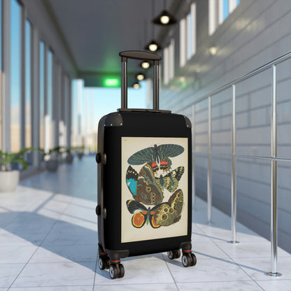 Getrott Butterflies Macrolepidopteran Rhopalocera Lepidoptera Multiple Colors Cabin Suitcase Rolling Luggage Extended Storage Adjustable Telescopic Handle Double wheeled Polycarbonate Hard-shell Built-in Lock-Bags-Geotrott