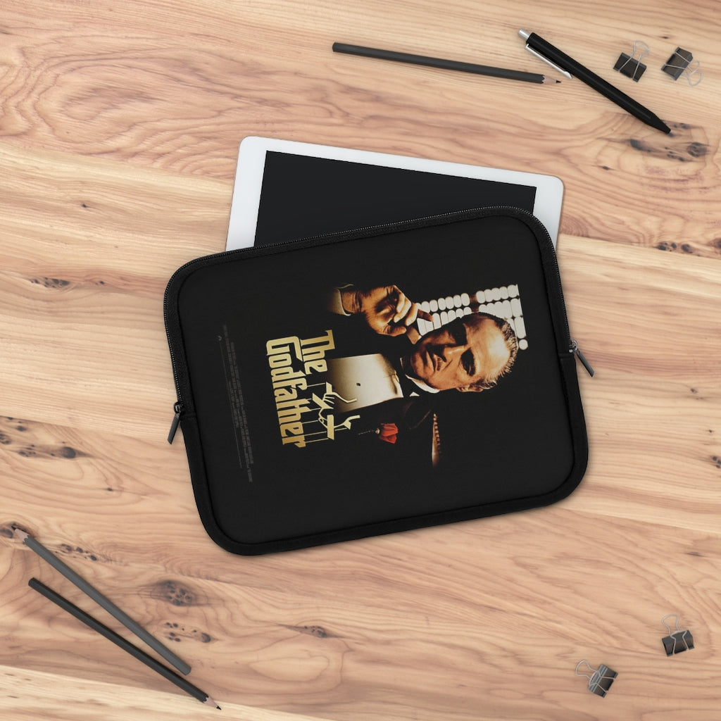 Getrott The Godfather Movie Poster White Laptop Sleeve