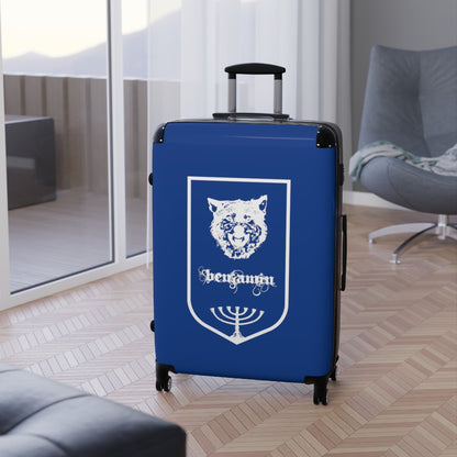 Getrott Tribes of Israel Benjamin Blue Cabin Suitcase Extended Storage Adjustable Telescopic Handle Double wheeled Polycarbonate Hard-shell Built-in Lock-Bags-Geotrott