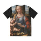 Leonardo da Vinci Madonna of the Carnation Classic Art Men's Polyester Tee (AOP)