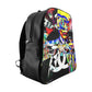 Getrott Inspired by C h a n e l Graffiti School Backpack Carry-On Travel Check Luggage 4-Wheel Spinner Suitcase Bag Multiple Colors and Sizes-Bags-Geotrott