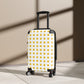 Getrott Emojis Astonished Face Cabin Suitcase Inner Pockets Extended Storage Adjustable Telescopic Handle Inner Pockets Double wheeled Polycarbonate Hard-shell Built-in Lock