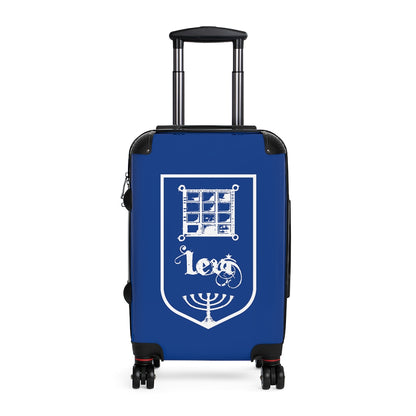 Getrott Tribes of Israel Levi Blue Cabin Suitcase Extended Storage Adjustable Telescopic Handle Double wheeled Polycarbonate Hard-shell Built-in Lock-Bags-Geotrott