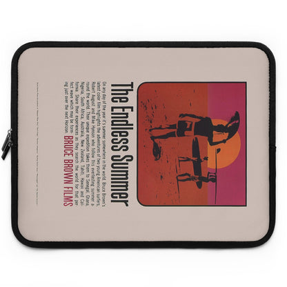 Getrott The Endless Summer Movie Poster Red Laptop Sleeve-Laptop Sleeve-Geotrott