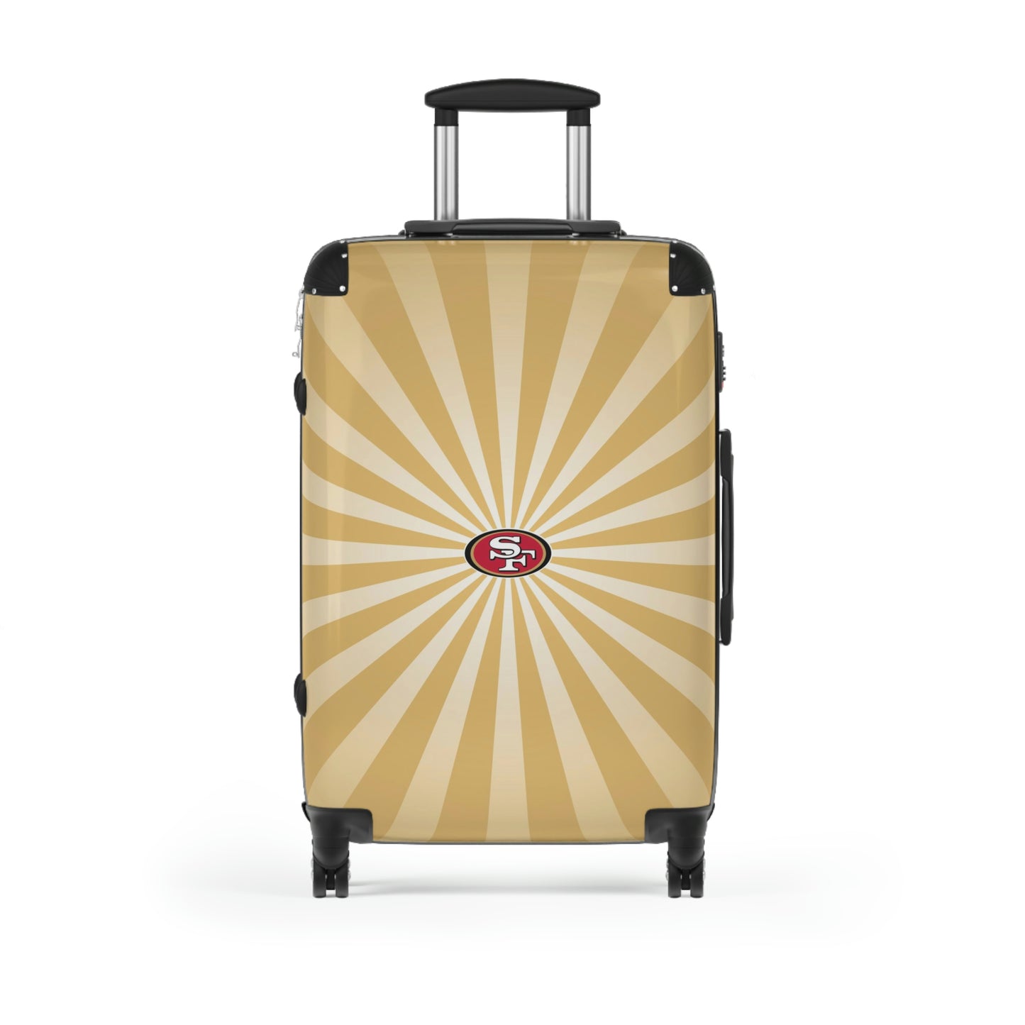 Geotrott San Francisco 49ers National Football League NFL Team Logo Cabin Suitcase Rolling Luggage Checking Bag