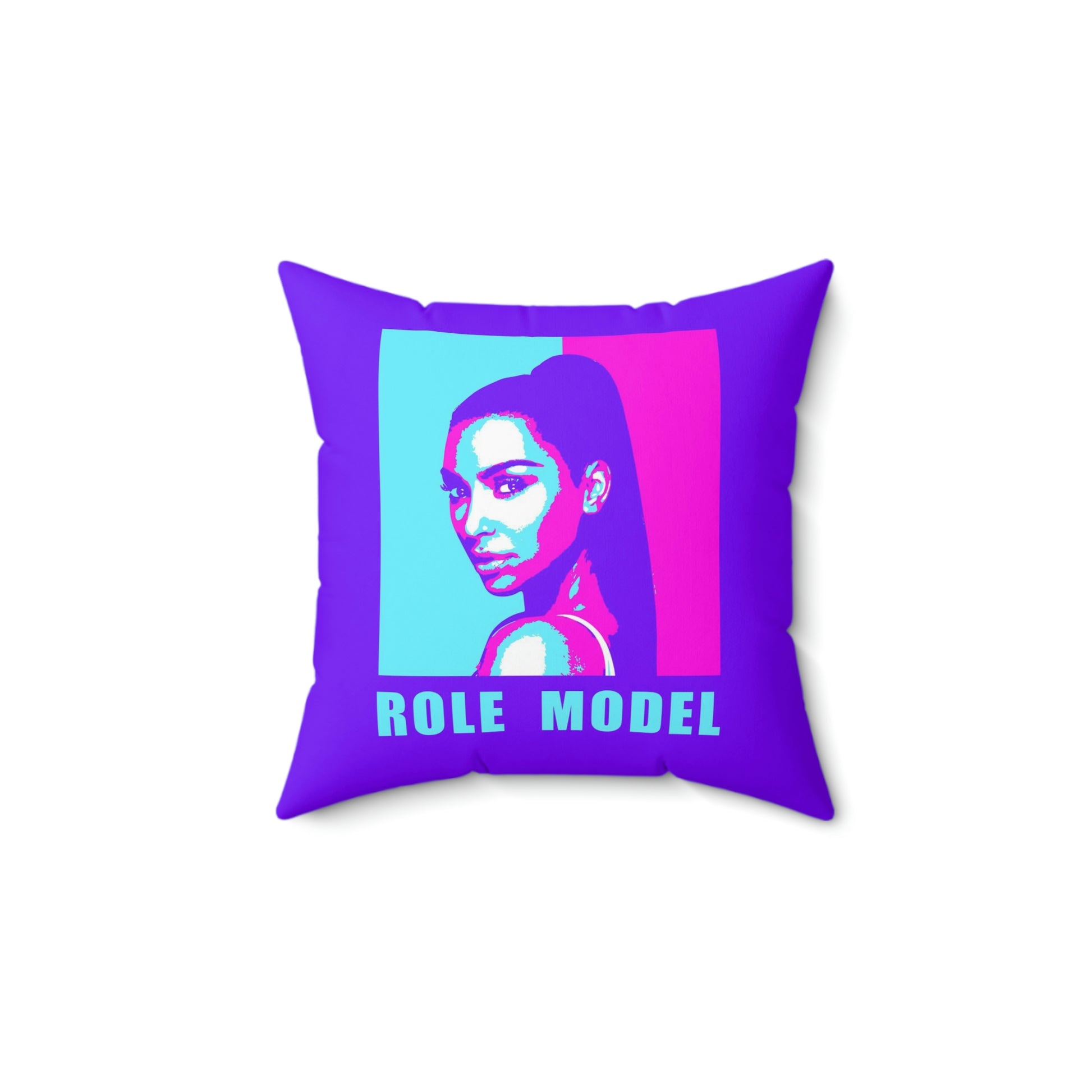 Geotrott Kim K Role Model Motivational Pink Purple Spun Polyester Square Pillow-Home Decor-Geotrott