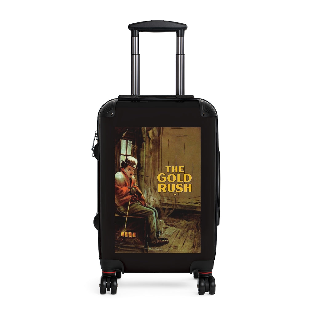 Getrott Goldrush Movie Poster Collection Cabin Suitcase Inner Pockets Extended Storage Adjustable Telescopic Handle Inner Pockets Double wheeled Polycarbonate Hard-shell Built-in Lock