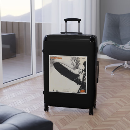 Getrott Led Zeppelin Led Zeppelin 1969 Black Cabin Suitcase Extended Storage Adjustable Telescopic Handle Double wheeled Polycarbonate Hard-shell Built-in Lock-Bags-Geotrott