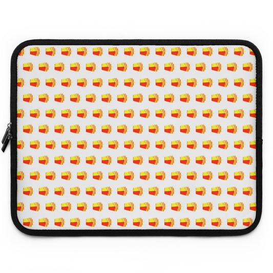 Getrott Orange Cruise Ships Pattern White Laptop Sleeve-Laptop Sleeve-Geotrott