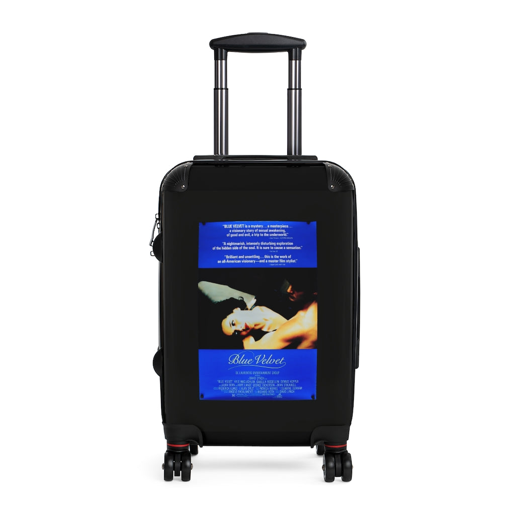 Getrott Blue Velvet Movie Poster Collection Cabin Suitcase Inner Pockets Extended Storage Adjustable Telescopic Handle Inner Pockets Double wheeled Polycarbonate Hard-shell Built-in Lock