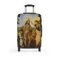Getrott The Baptism of Christ (Verrocchio and Leonardo) Black Cabin Suitcase Extended Storage Adjustable Telescopic Handle Double wheeled Polycarbonate Hard-shell Built-in Lock-Bags-Geotrott