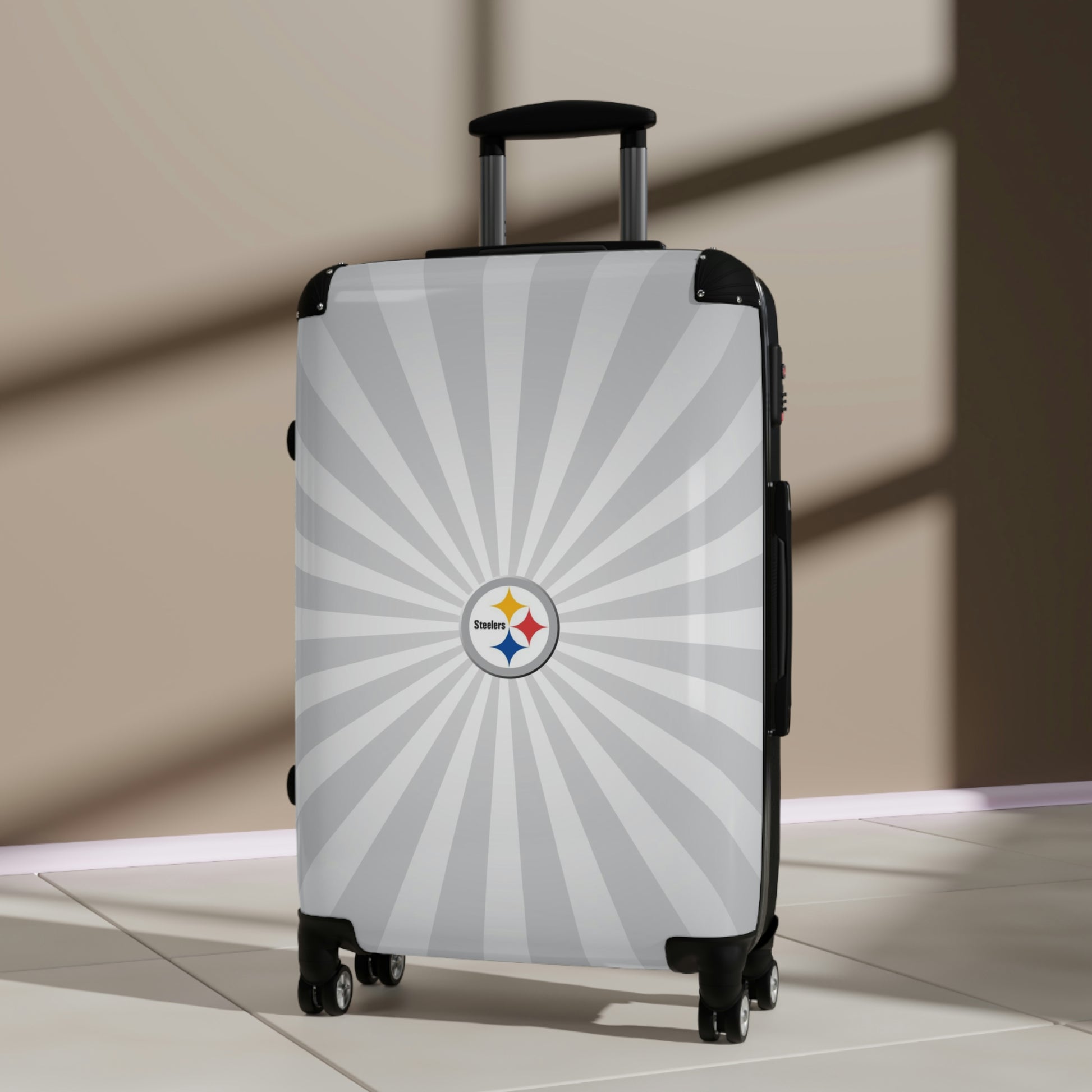 Geotrott Pittsburgh Steelers National Football League NFL Team Logo Cabin Suitcase Rolling Luggage Checking Bag-Bags-Geotrott