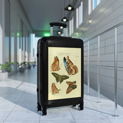 Getrott Butterflies Macrolepidopteran Rhopalocera Lepidoptera Papilic Achivi Cabin Suitcase Rolling Luggage Extended Storage Adjustable Telescopic Handle Double wheeled Polycarbonate Hard-shell Built-in Lock-Bags-Geotrott