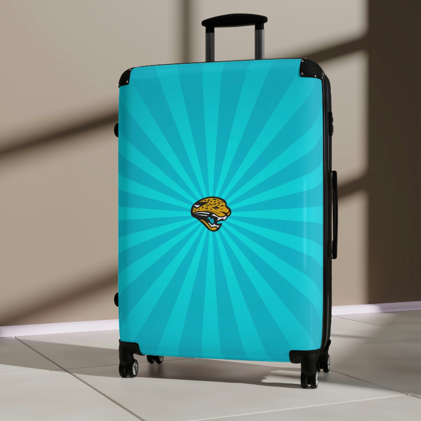 Geotrott Jacksonville Jaguars National Football League NFL Team Logo Cabin Suitcase Rolling Luggage Checking Bag-Bags-Geotrott