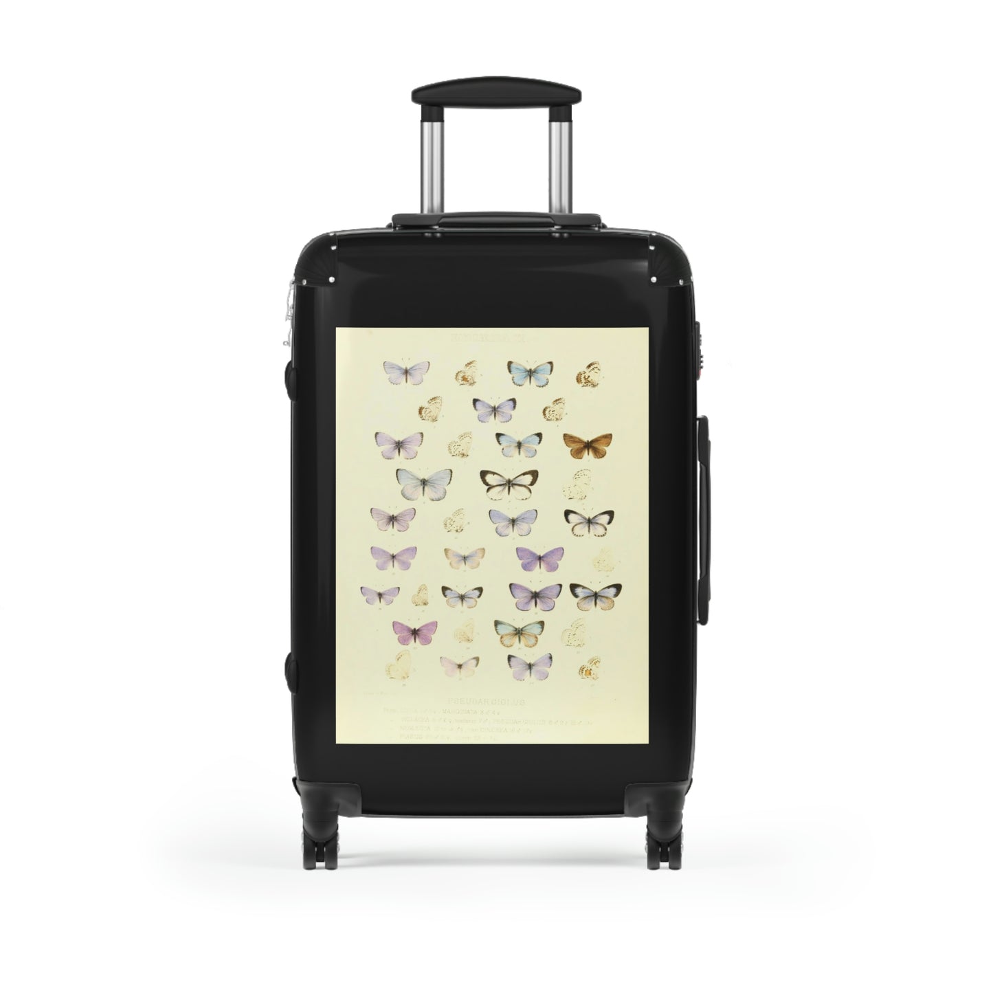 Getrott Butterflies of North America Lycæna Pseudargiolus Lucia Marginata Violocea Pseudar Giolus Neglecta Cinerea Piasus Aberr Cabin Suitcase Carry-On Travel Check Luggage 4-Wheel Spinner Suitcase Bag Multiple Colors and Sizes