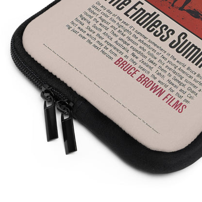 Getrott The Endless Summer Movie Poster Red Laptop Sleeve-Laptop Sleeve-Geotrott