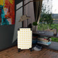 Getrott Emojis Face with Medical Mask Cabin Suitcase Inner Pockets Extended Storage Adjustable Telescopic Handle Inner Pockets Double wheeled Polycarbonate Hard-shell Built-in Lock