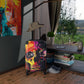 Getrott Skull Graffiti Art Cabin Suitcase Inner Pockets Extended Storage Adjustable Telescopic Handle Inner Pockets Double wheeled Polycarbonate Hard-shell Built-in Lock Carry-On Travel Check Luggage 4-Wheel Spinner Suitcase Bag Multiple Colors and Sizes
