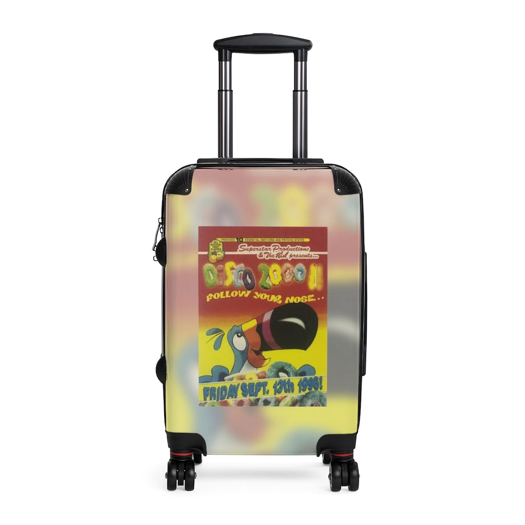 Getrott Club Disco 2000 Part2 NYC 1996 Party Flyer Follow Your Nose Super Star Productions The Kid Cabin Suitcase Extended Storage Adjustable Telescopic Handle Double wheeled Polycarbonate Hard-shell Built-in Lock-Bags-Geotrott