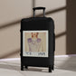 Getrott Taylor Swift 1989 2014 Black Cabin Suitcase Inner Pockets Extended Storage Adjustable Telescopic Handle Inner Pockets Double wheeled Polycarbonate Hard-shell Built-in Lock
