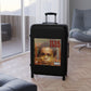 Getrott Nas Illmatic Black Cabin Suitcase Inner Pockets Extended Storage Adjustable Telescopic Handle Inner Pockets Double wheeled Polycarbonate Hard-shell Built-in Lock Carry-On Travel Check Luggage 4-Wheel Spinner Suitcase Bag Multiple Colors and Sizes