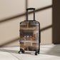 Getrott The Last Supper by Leonardo Da Vinci Black Cabin Suitcase Inner Pockets Extended Storage Adjustable Telescopic Handle Inner Pockets Double wheeled Polycarbonate Hard-shell Built-in Lock