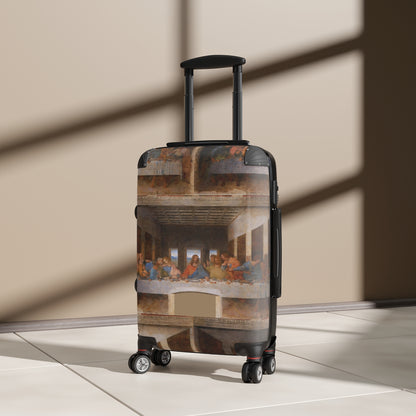 Getrott The Last Supper by Leonardo Da Vinci Black Cabin Suitcase Extended Storage Adjustable Telescopic Handle Double wheeled Polycarbonate Hard-shell Built-in Lock-Bags-Geotrott