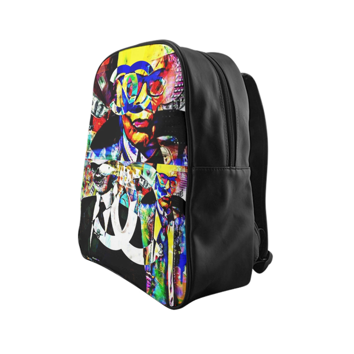 Getrott Inspired by C h a n e l Graffiti School Backpack Carry-On Travel Check Luggage 4-Wheel Spinner Suitcase Bag Multiple Colors and Sizes-Bags-Geotrott