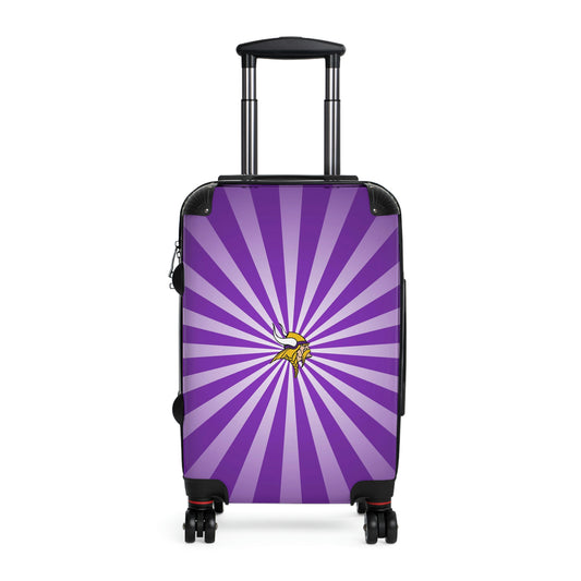 Geotrott Minesota Vikings National Football League NFL Team Logo Cabin Suitcase Rolling Luggage Checking Bag-Bags-Geotrott