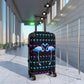Getrott Blue Flamingos Kissing Cabin Luggage Inner Pockets Extended Storage Adjustable Telescopic Handle Inner Pockets Double wheeled Polycarbonate Hard-shell Built-in Lock