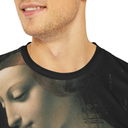 Leonardo Da Vinci Madonna Litta Classic Art Men's Polyester Tee (AOP)-All Over Prints-Geotrott