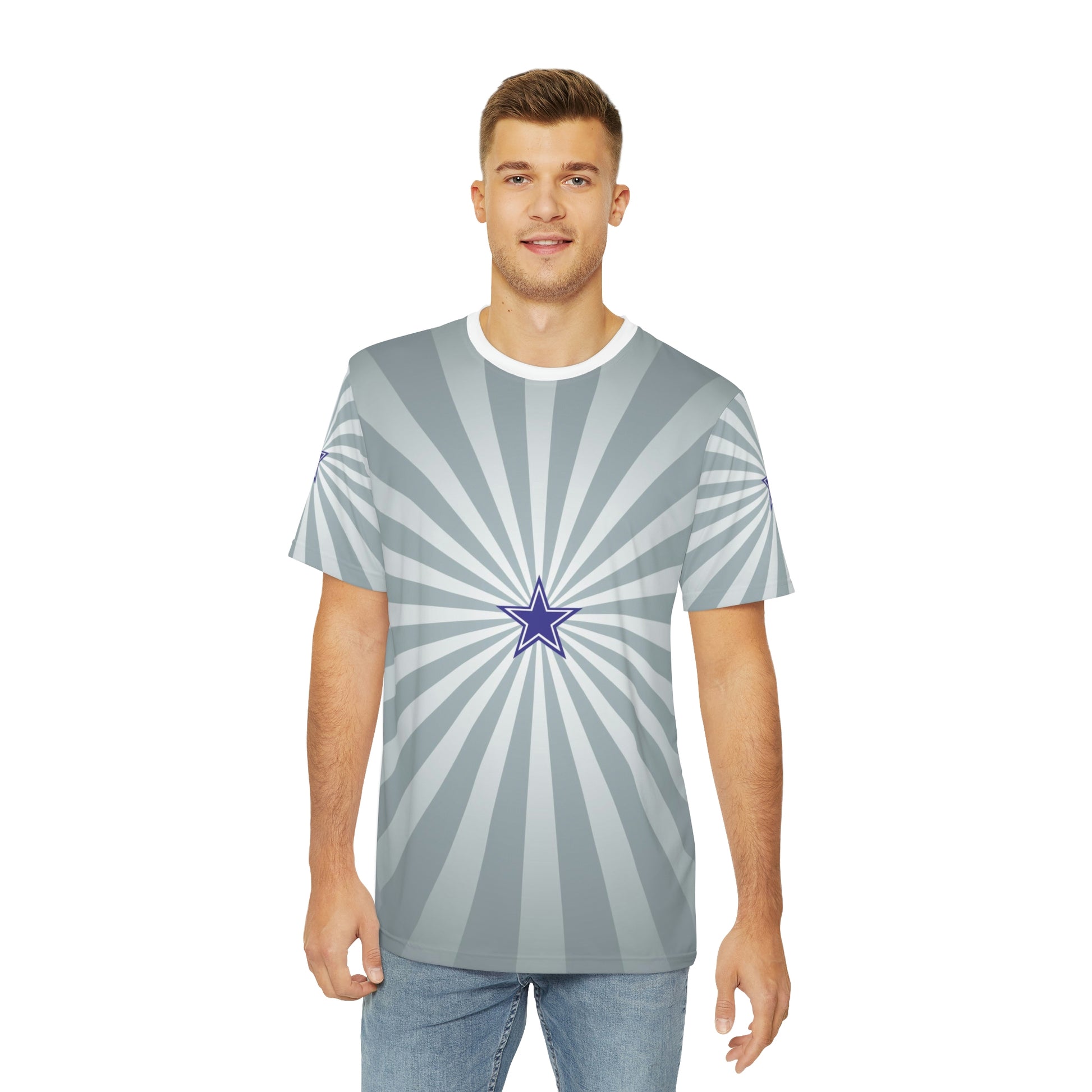 Geotrott NFL Dallas Cowboys Men's Polyester All Over Print Tee T-Shirt-All Over Prints-Geotrott