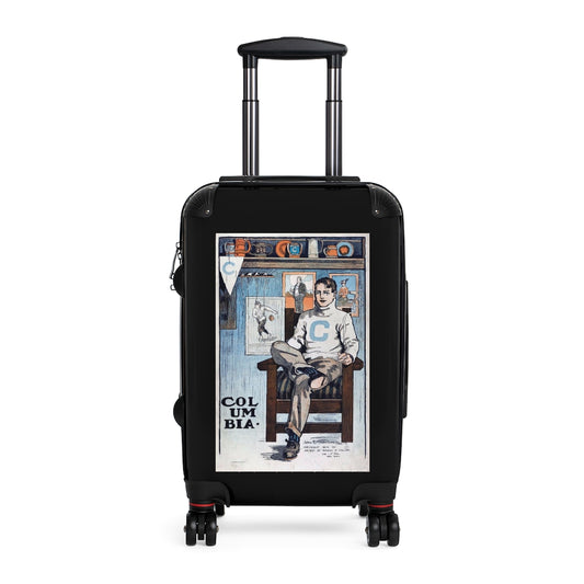 Getrott Col Um Bia University Club World Classic Poster Black Cabin Suitcase Extended Storage Adjustable Telescopic Handle Double wheeled Polycarbonate Hard-shell Built-in Lock-Bags-Geotrott