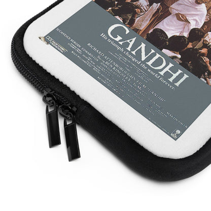 Getrott Gandhi Movie Poster White Laptop Sleeve-Laptop Sleeve-Geotrott