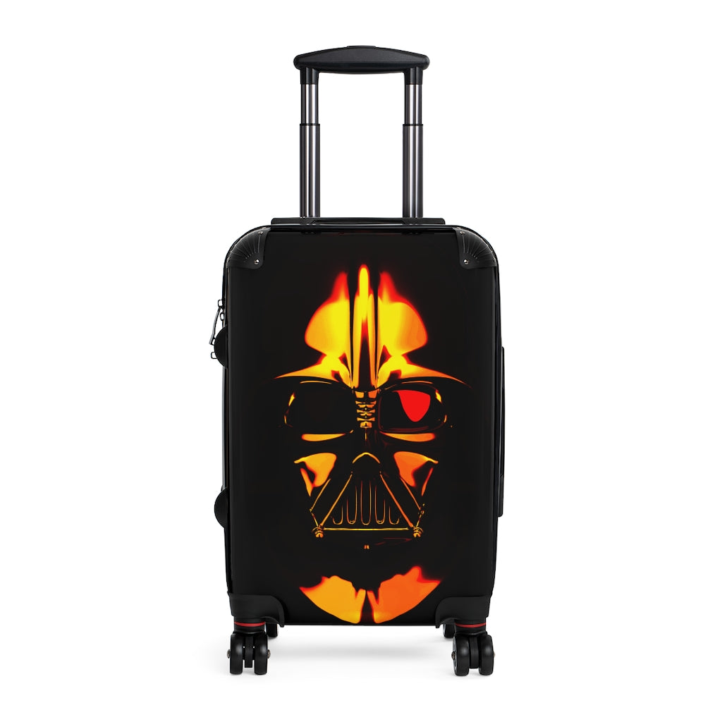 Getrott Darth Vader Star Wars character Cabin Suitcase Inner Pockets Extended Storage Adjustable Telescopic Handle Inner Pockets Double wheeled Polycarbonate Hard-shell Built-in Lock