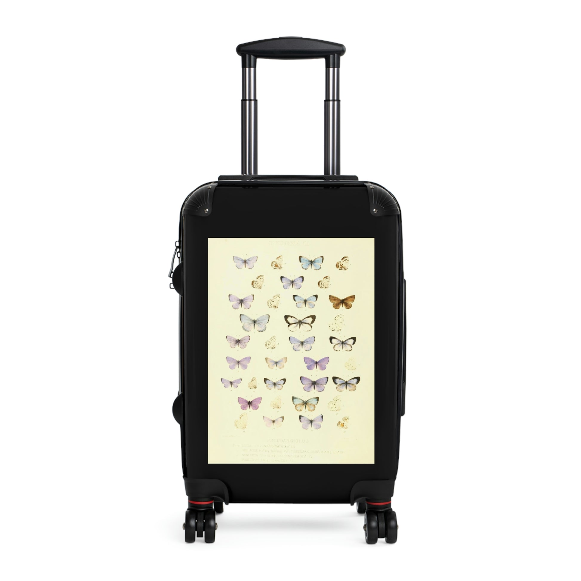 Getrott Butterflies of North America Lycæna Pseudargiolus Lucia Marginata Violocea Pseudar Giolus Neglecta Cinerea Piasus Aberr Cabin Suitcase Carry-On Travel Check Luggage 4-Wheel Spinner Suitcase Bag Multiple Colors and Sizes-Bags-Geotrott