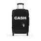 Getrott Johnny Cash Black Cabin Suitcase Inner Pockets Extended Storage Adjustable Telescopic Handle Inner Pockets Double wheeled Polycarbonate Hard-shell Built-in Lock Carry-On Travel Check Luggage 4-Wheel Spinner Suitcase Bag Multiple Colors and Sizes