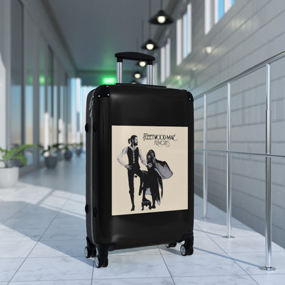 Getrott Fleetwood Mac Rumours 1977 Black Cabin Suitcase Extended Storage Adjustable Telescopic Handle Double wheeled Polycarbonate Hard-shell Built-in Lock-Bags-Geotrott