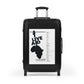 Getrott The Live Aid Concert July 13th 1985 For African Famine Relief World Classic Poster Black Cabin Suitcase Inner Pockets Extended Storage Adjustable Telescopic Handle Inner Pockets Double wheeled Polycarbonate Hard-shell Built-in Lock