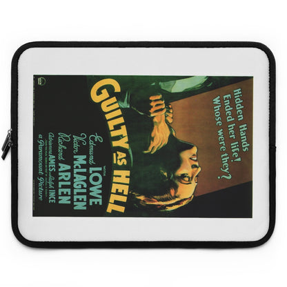 Getrott Guilty as Hell Movie Poster Laptop Sleeve-Laptop Sleeve-Geotrott