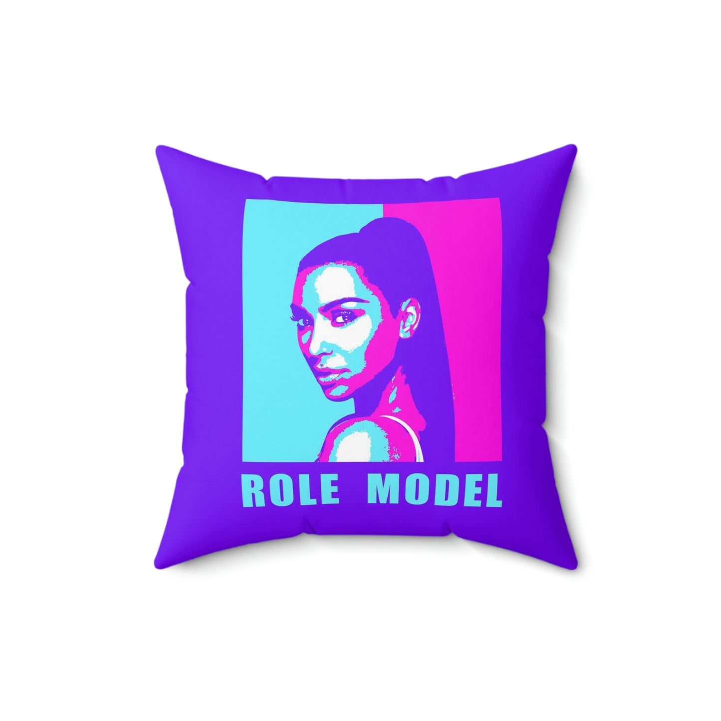 Geotrott Kim K Role Model Motivational Pink Purple Spun Polyester Square Pillow-Home Decor-Geotrott