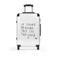 Getrott Drake If You’re Reading This It’s Too Late 2015 White Cabin Suitcase Inner Pockets Extended Storage Adjustable Telescopic Handle Inner Pockets Double wheeled Polycarbonate Hard-shell Built-in Lock