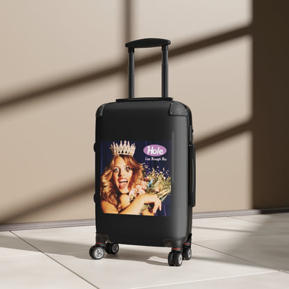 Getrott Hole Live Through This 1994 Black Cabin Suitcase Extended Storage Adjustable Telescopic Handle Double wheeled Polycarbonate Hard-shell Built-in Lock-Bags-Geotrott