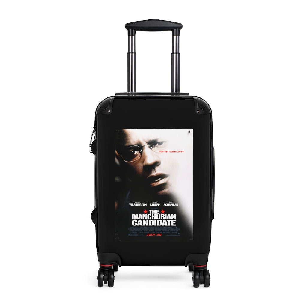 Getrott The Manchurian Candidate Movie Poster Collection Cabin Suitcase Inner Pockets Extended Storage Adjustable Telescopic Handle Inner Pockets Double wheeled Polycarbonate Hard-shell Built-in Lock