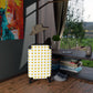 Getrott Emojis Smiling Face with Halo Cabin Suitcase Inner Pockets Extended Storage Adjustable Telescopic Handle Inner Pockets Double wheeled Polycarbonate Hard-shell Built-in Lock