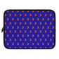 Getrott Orange Magnum Guns Pattern Blue Laptop Sleeve