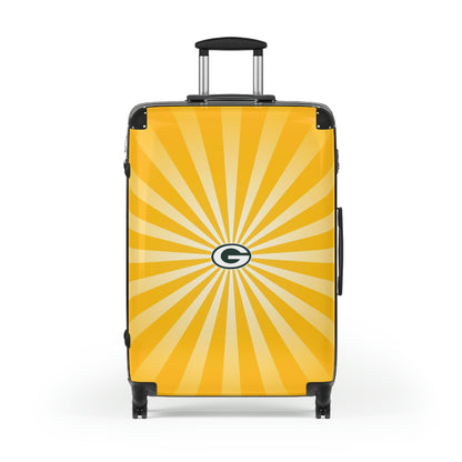 Geotrott Greenbay Packers National Football League NFL Team Logo Cabin Suitcase Rolling Luggage Checking Bag-Bags-Geotrott