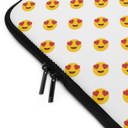 Getrott Emoji Smilling Face with Heart Eyes Laptop Sleeve-Laptop Sleeve-Geotrott