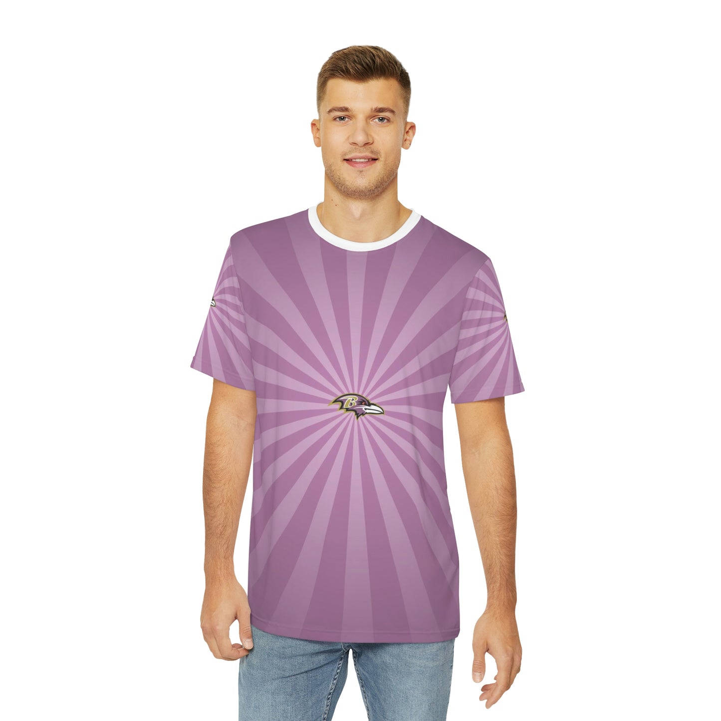 Geotrott NFL Baltimore Ravens Men's Polyester All Over Print Tee T-Shirt