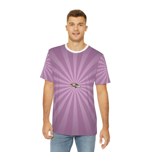 Geotrott NFL Baltimore Ravens Men's Polyester All Over Print Tee T-Shirt-All Over Prints-Geotrott